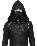 Punk Rave Storm Mens Hooded Harness Top