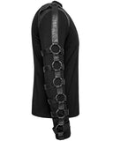 Punk Rave Deconstruction Unit Mens Dieselpunk Long Sleeve Top