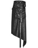Punk Rave Hazardine Mens Dieselpunk Half Skirt Kilt