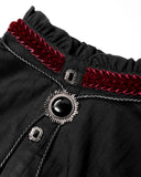 Punk Rave Amulet Mens Shirt - Black & Red