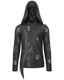 Devil Fashion Anatomic Regeneration Mens Apocalyptic Punk Asymmetric Hooded Top