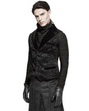 Punk Rave Rycroft Mens Waistcoat Vest - Black