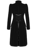 Punk Rave Womens Vespertine Mid-Length Coat - Black