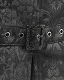 Punk Rave Alcazar Mens Waistcoat Vest - Black Damask