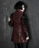 Punk Rave Womens Poisonblack Jacket - Red