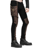 Devil Fashion Octane Mens Steampunk Pants - Black & Brown