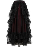 Dark In Love Tristitia Skirt - Black & Red