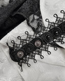 Devil Fashion Artemus Jabot Cravat - White