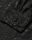 Punk Rave Mens Serpentine Gothic Dandy Shirt - Black