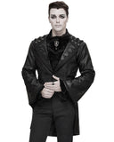 Devil Fashion Osiris Nightfall Mens Gothic Faux Leather Tailcoat