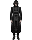 Punk Rave Byzantine Mens Coat - Black