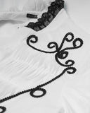 Devil Fashion Verendus Mens Gothic Shirt - White