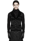 Punk Rave Rycroft Mens Waistcoat Vest - Black