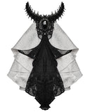 Devil Fashion Artemus Jabot Cravat - White