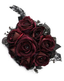 Eva Lady Dark Gothic Bride Rose Bouquet