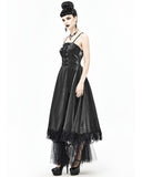 Devil Fashion Insidious Desires Womens Tafetta Layered Ball Gown Dress - Black