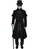 Devil Fashion Demidicus Mens Long Gothic Coat - Black