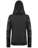 Devil Fashion Cenotaph Mens Dieselpunk Hooded Top
