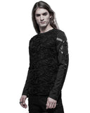 Punk Rave Kill Caustic Mens Apocalyptic Gothic Top