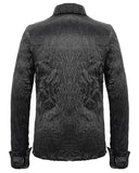 Devil Fashion Data Corruption Mens Cyberpunk Pleated Shirt
