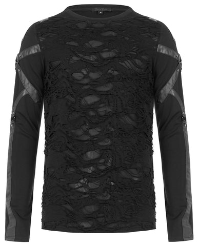 Punk Rave Kill Caustic Mens Apocalyptic Gothic Top