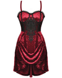 Dark In Love Incarnadine Mini Velvet Slip Dress