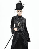 Devil Fashion Lycidas Womens Baroque Tailed Waistcoat Vest