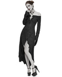 Devil Fashion Astrallia Womens Off-Shoulder Gothic Witch Dress