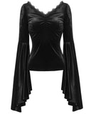 Dark In Love Artemesia Gothic Velvet Top