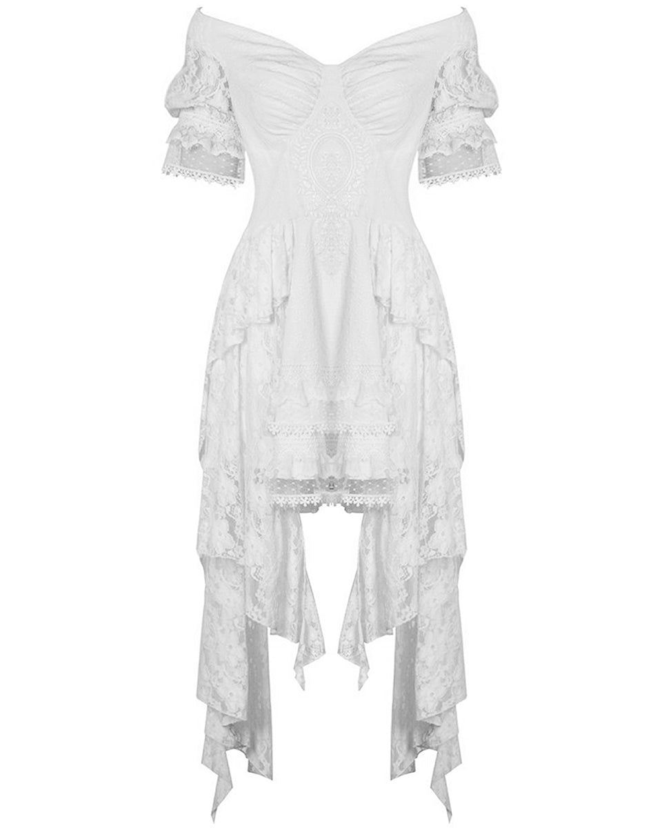 Dark In Love Celestine Gothic Wedding Dress - White  Violent Delights