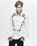 Devil Fashion Verendus Mens Gothic Shirt - White