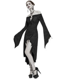 Devil Fashion Astrallia Womens Off-Shoulder Gothic Witch Dress