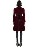 Punk Rave Womens Vespertine Mid-Length Coat - Red