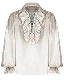 Punk Rave Avery Pirate Shirt - Vintage Off-White