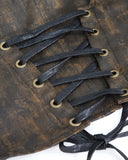 Devil Fashion Legion Womens Steampunk Corset Top - Brown