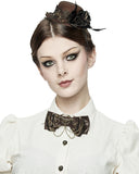 Devil Fashion Steampunk Bow Tie - Brown Faux Leather