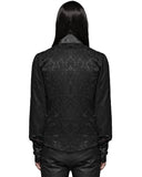 Punk Rave Archeleus Mens Gothic Shirt - Black Brocade