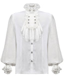 Punk Rave Lestat Mens Shirt - White