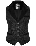 Punk Rave Rycroft Mens Waistcoat Vest - Black