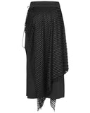 Punk Rave Daily Life ElectroBionic Layered Split Leg Skirt