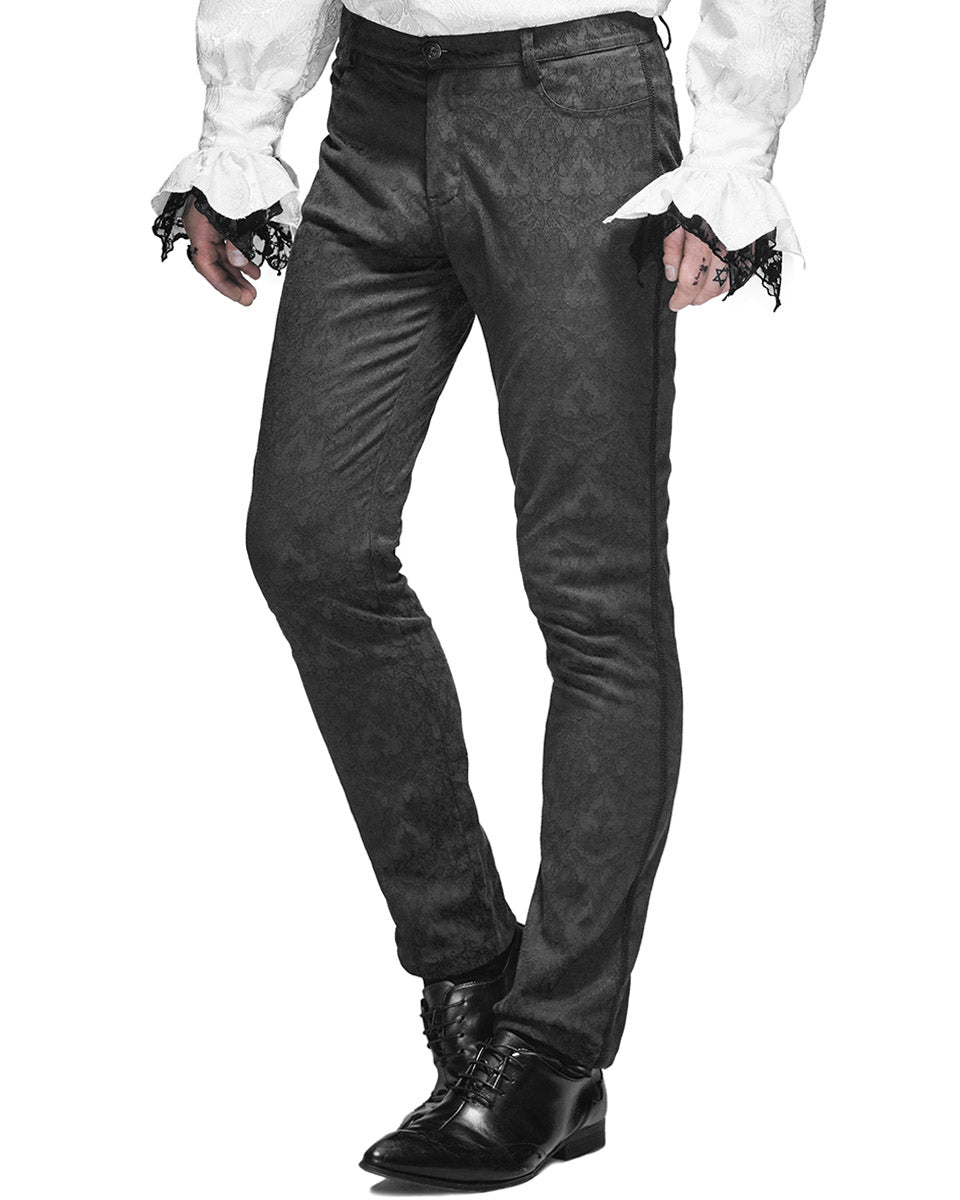 Black and white mens pants best sale