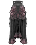 Devil Fashion Tithonia Steampunk Skirt - Black & Red