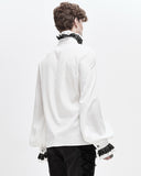 Devil Fashion Verendus Mens Gothic Shirt - White