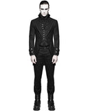 Punk Rave Halifax Mens Morning Jacket - Black