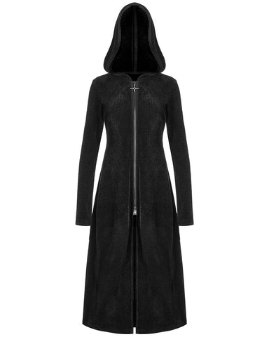 Punk Rave Daily Life Womens Casual Gothic Long Hooded Jacket