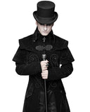 Devil Fashion Demidicus Mens Long Gothic Coat - Black