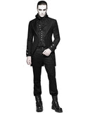Punk Rave Halifax Mens Morning Jacket - Black