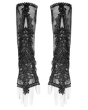 Dark In Love Long Gothic Palace Mesh Sleeve Gloves