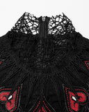 Punk Rave Baroque Gothic Dark Vine Gothic Witch Maxi Dress