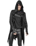 Devil Fashion Techtronic Circuitry Lapse Mens Hooded Cloak Cardigan